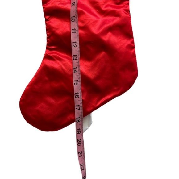 Disney Nightmare Before Christmas Jack Skeleton Stocking Red White Santa Claus - Picture 4 of 9